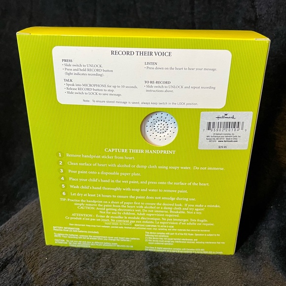 Hallmark recordable hand print keepsake kit. - Picture 2 of 4